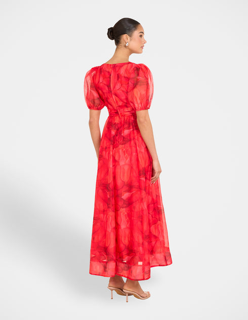 Dua Puff Sleeve Maxi Dress